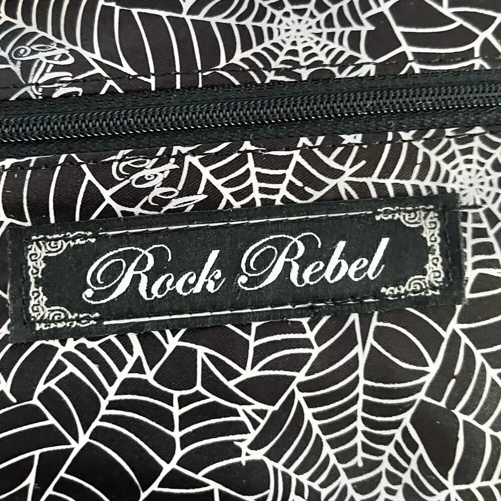New! Rock Rebel Dracula Coffin Wristlet Back Convertible Clutch Evening Bag NWOT